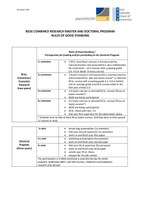 BGSE combined graduate program and rules of good standing