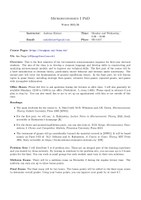 Syllabus - Microeconomics I - Kleiner