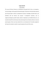 Syllabus Topics in Macroeconomics and Public Economics - Iftikhar