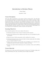 Syllabus Microeconomic Theory - Brandl