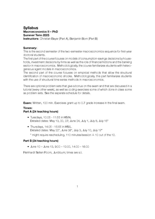 Syllabus Macroeconomics_II - Bayer