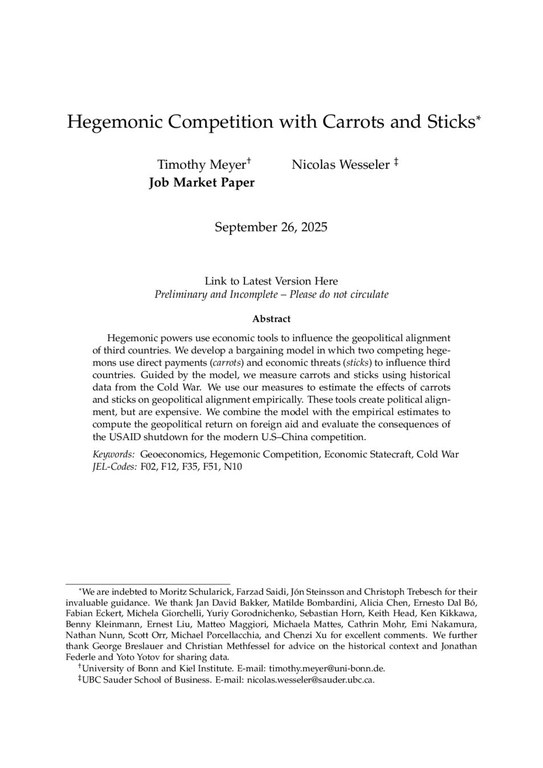 Job Market Paper Timothy Meyer