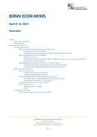 Bonn Econ News 2024, Week 15 (April 8–12)