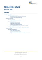 Bonn Econ News 2025 Week 29 (July 14–18)