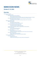 Bonn Econ News 2025 Week 44 (October 27–31)