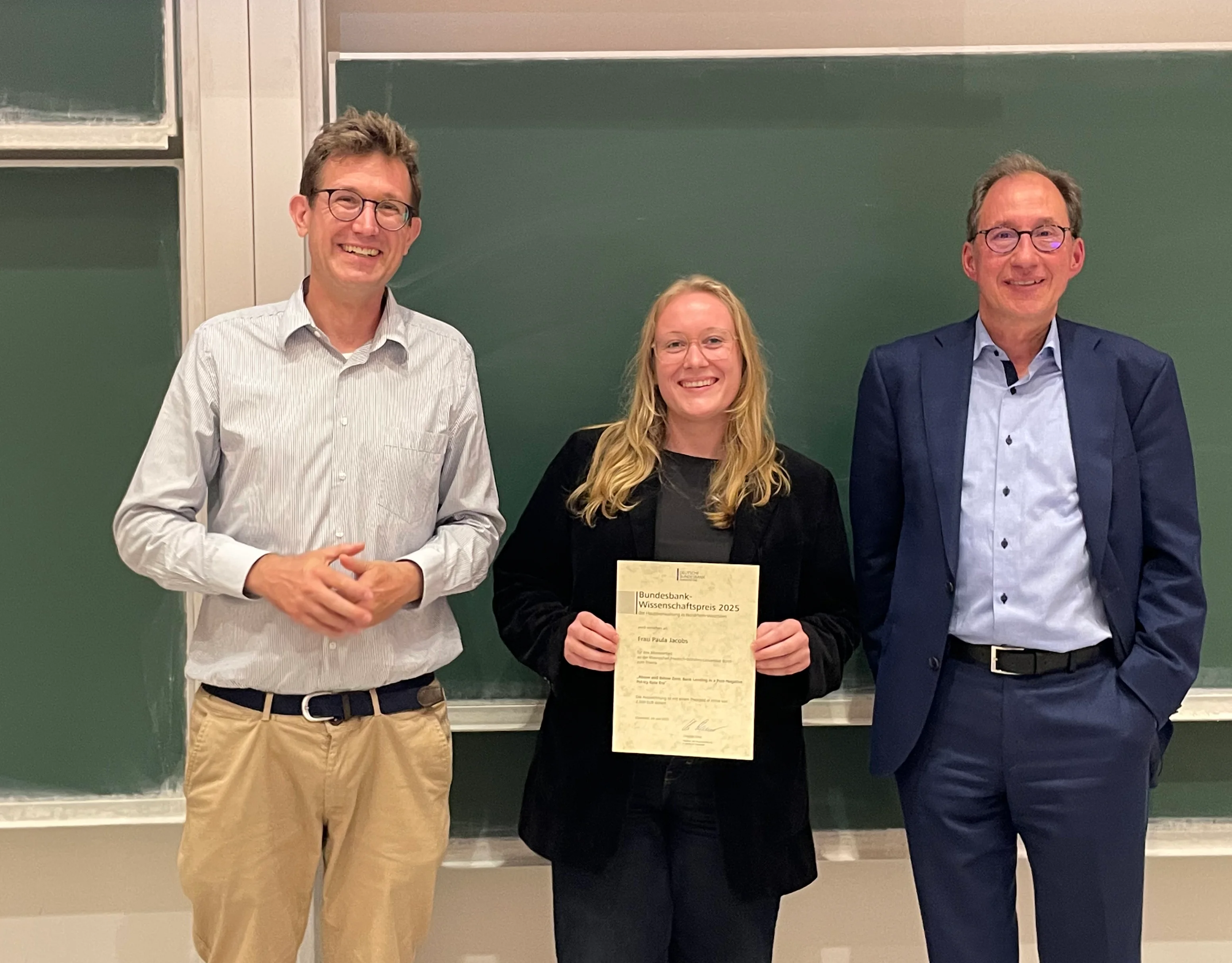Paula Jakobs erhält Bundesbank Wissenschaftspreis 2025
