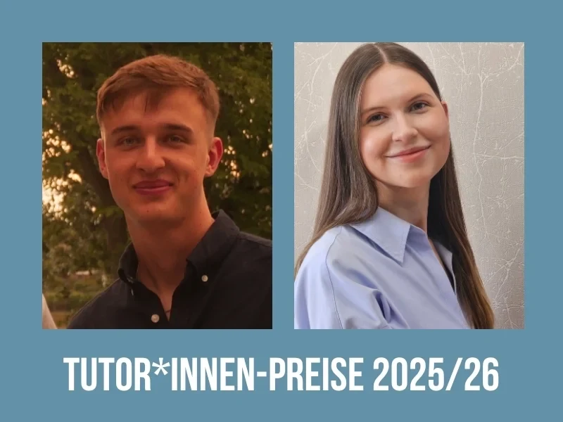 Verleihung der Tutor*innenpreise 2025/26.