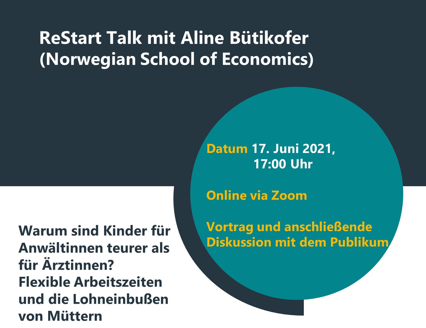 ReStart Talk mit Aline Bütikofer