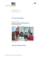 Course Catalogue BSc VWL Uni Bonn SoSe 23