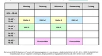 Stundenplan VWL B.Sc.