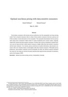 Optimal non-linear pricing with data-sensitive consumers.pdf
