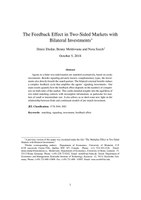 The Feedback Effect in Two-Sided Markets with Bilateral Investments