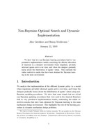 Non-Bayesian Optimal Search and Dynamic Implementation