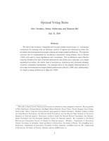 Optimal Voting Rules