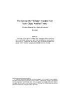 The German UMTS Design: Insights From Multi-Object Auction Theory