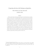 Competing Auctions with Endogenous Quantities