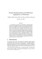 Ex-post Implementation and Preference Aggregation via Potentials