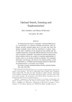 Optimal Search, Learning and Implementation