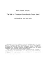 Cash Breeds Success: The Role of Financing Constraints in Patent Races